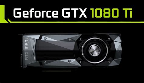 a photo/advertisement representing the GTX 1080 TI, a GPU.
